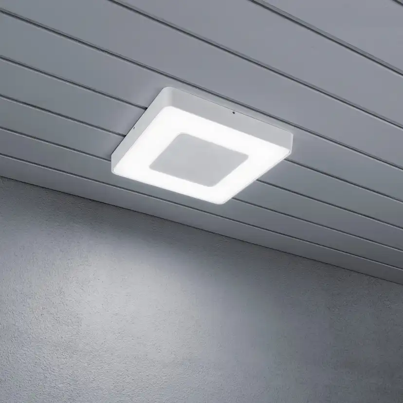 Vägglykta Gnosjö Konstsmide Carrara Square LED med Fjärrkontroll