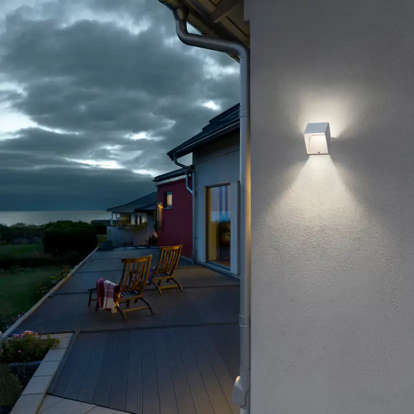 Vägglykta Gnosjö Konstsmide Pescara Kub LED 3W