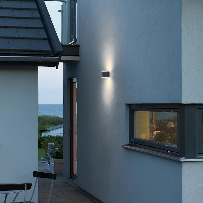 Vägglykta Gnosjö Konstsmide Monza Kub High Power LED