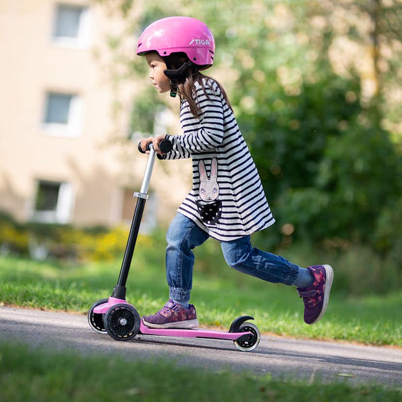 Sparkcykel STIGA Sports STR Mini Kick Supreme+ Pink