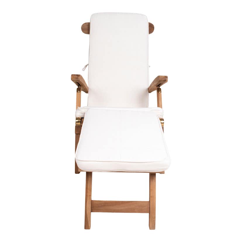 Solsängsdyna House Nordic Arrecife, Vit Bomullsdyna för Solstol