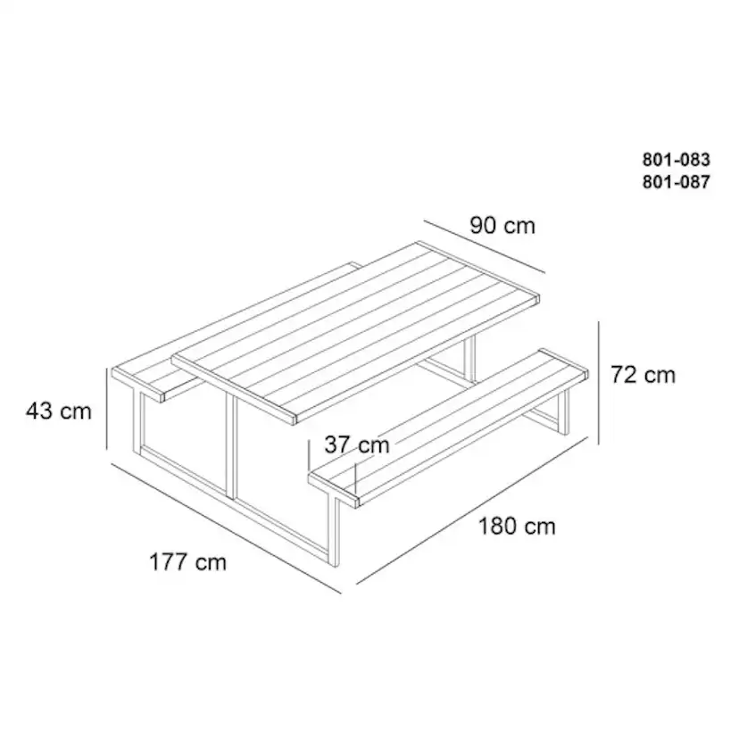 Picknickbord Hortus Odin
