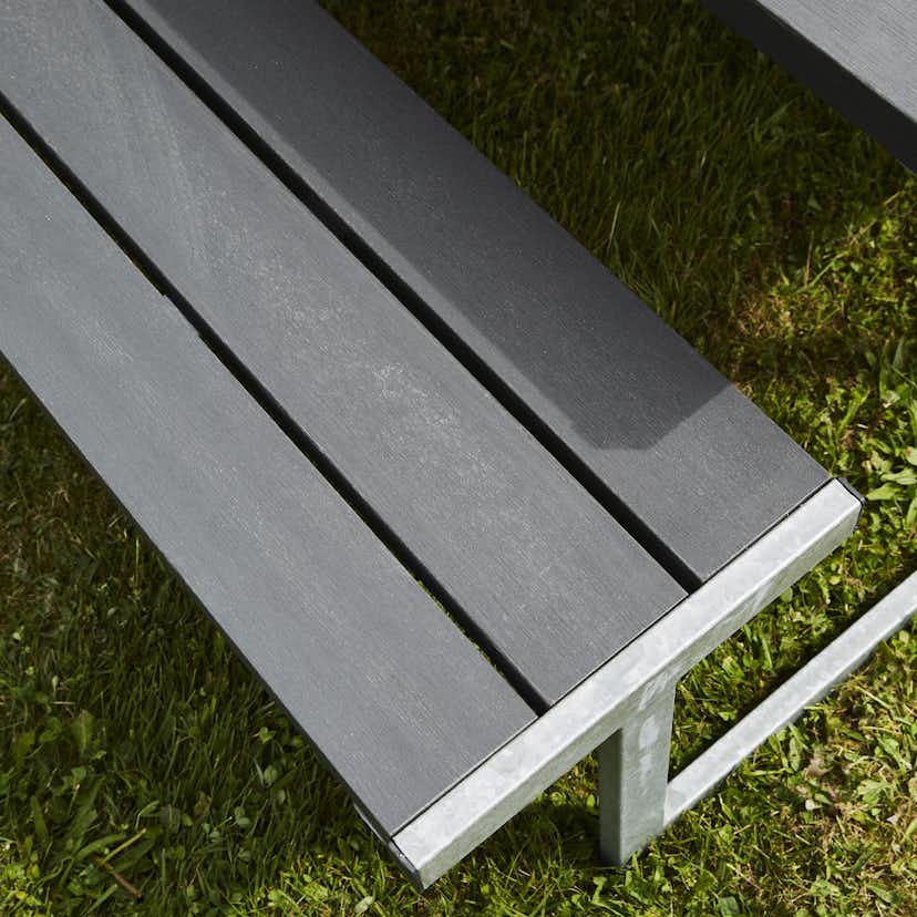 Picknickbord Hortus Nonwood Antracit Galvaniserad Ram Njord