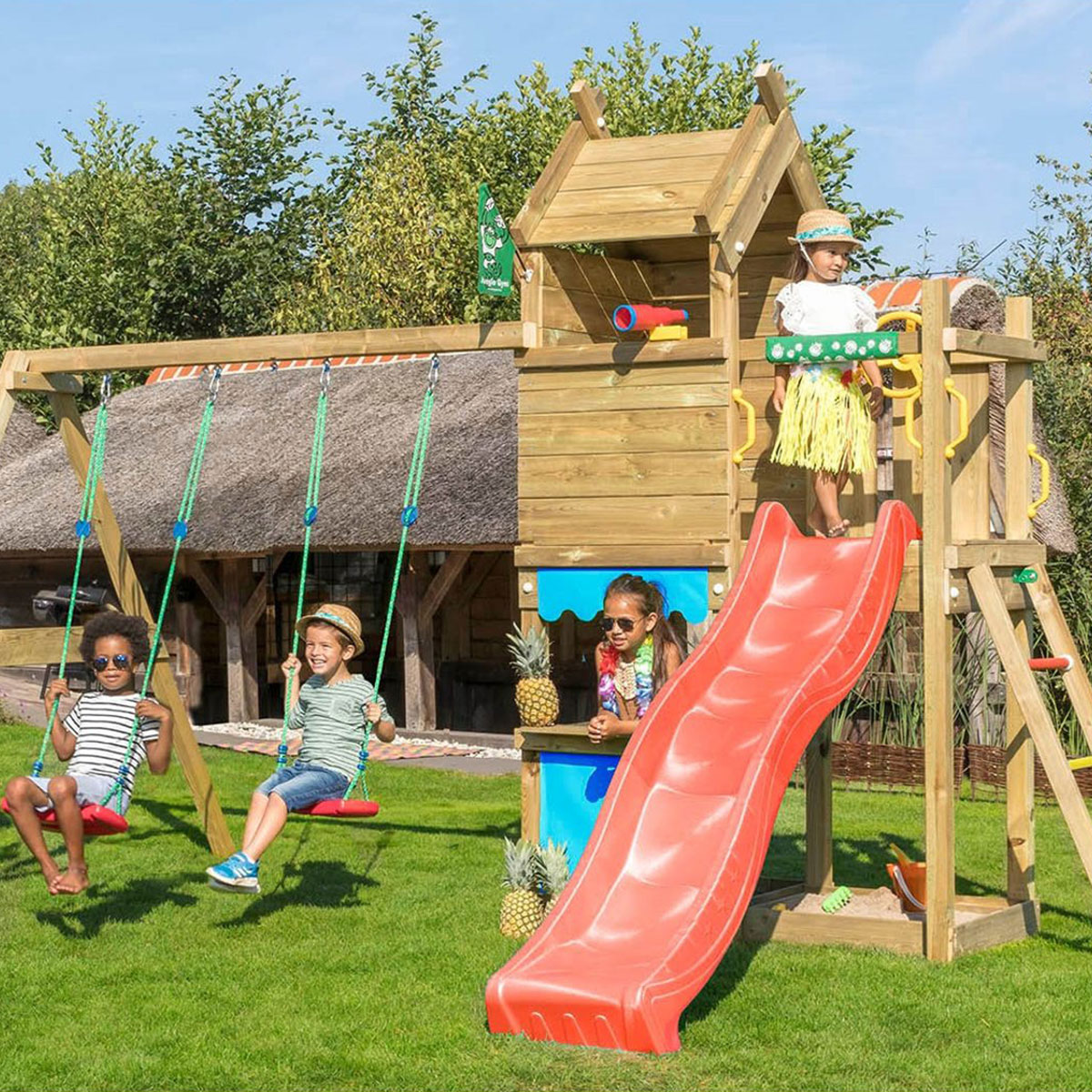 Lektorn Jungle Gym Resort Gungmodul & Rutschkana