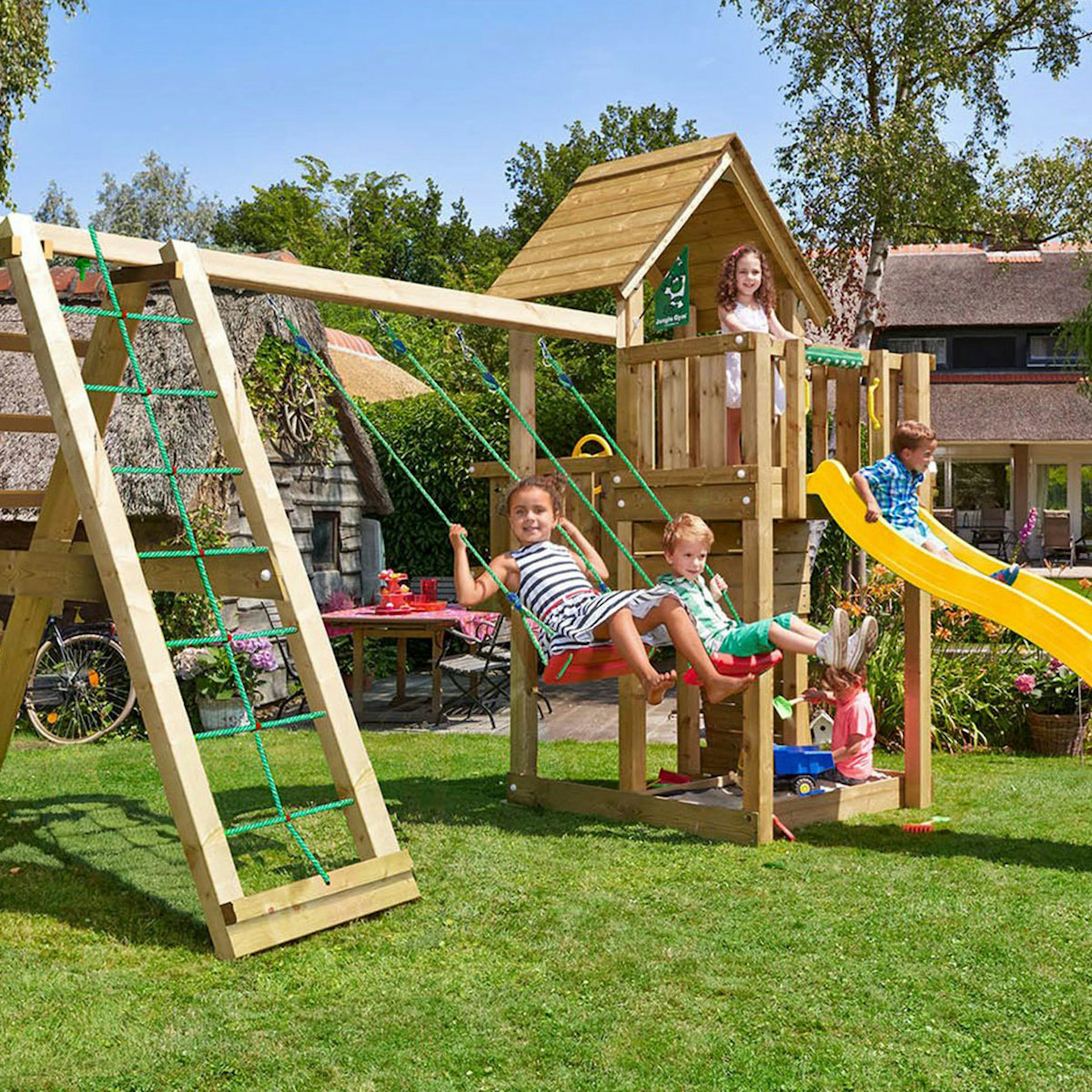 Lektorn Jungle Gym Cubby Komplett Inkl Climb Modul X'tra och Rutschkana