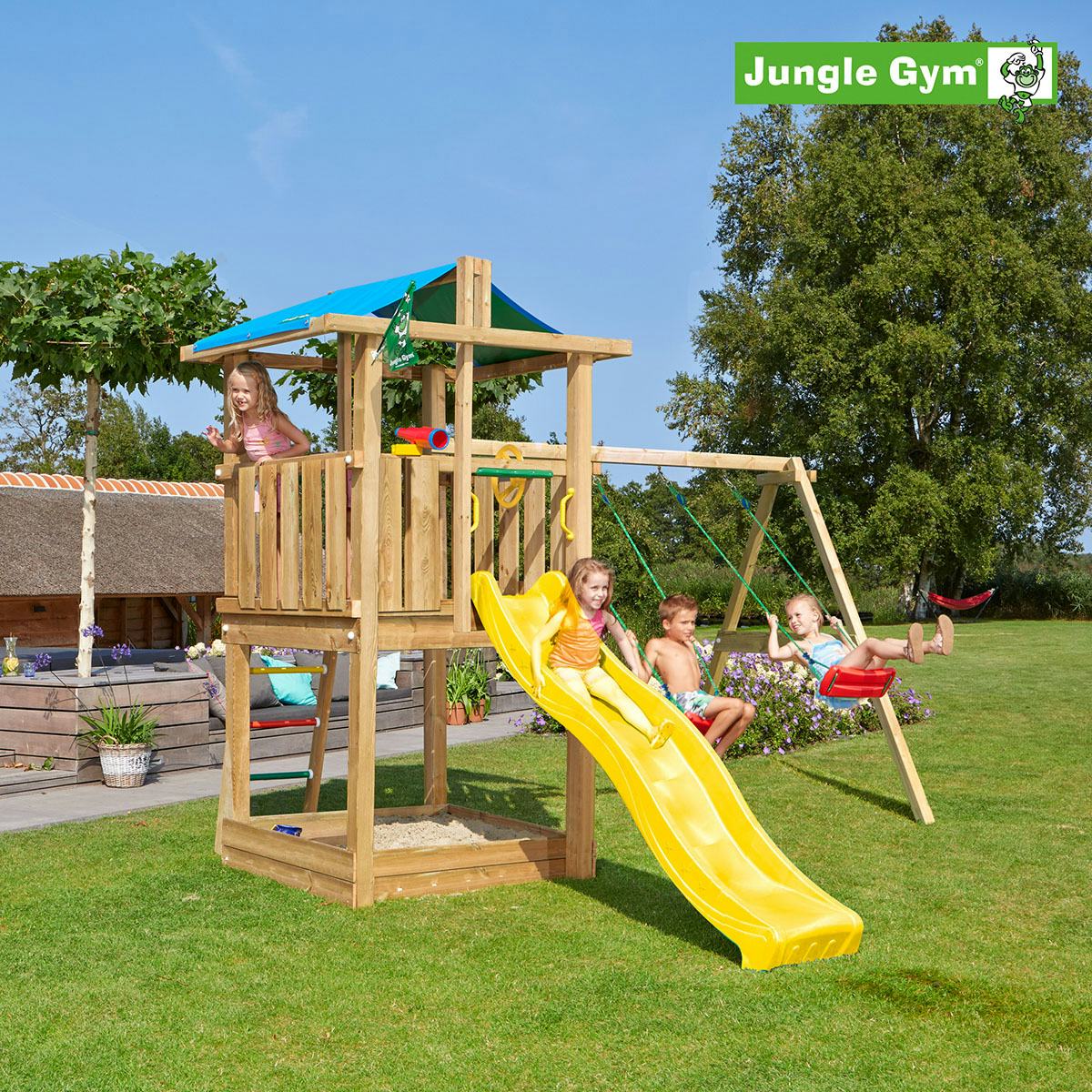 Lektorn Jungle Gym Hut Komplett Inkl Swing Modul X'tra