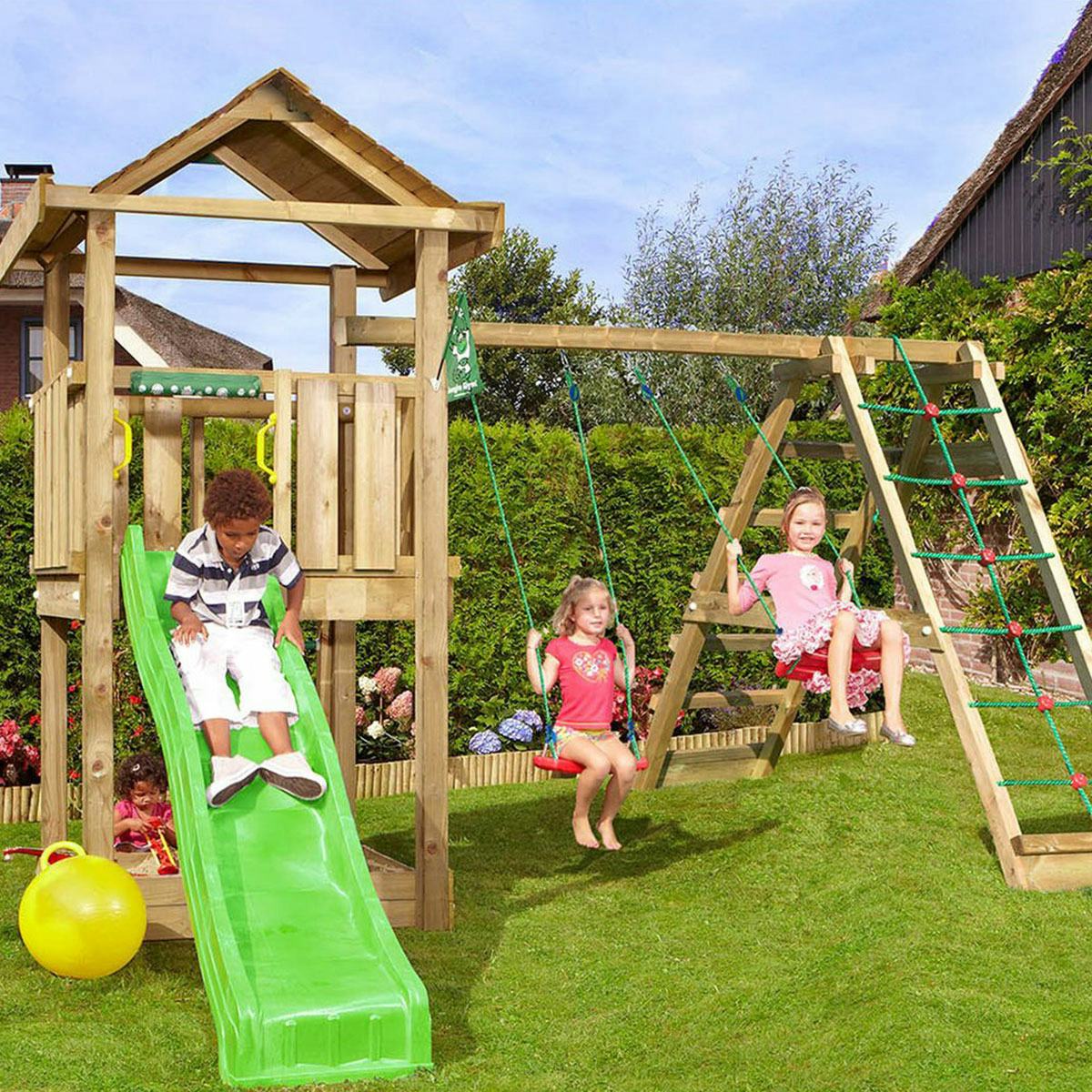 Lektorn Jungle Gym Home Komplett Inkl Climb Modul X'tra och Rutschkana A
