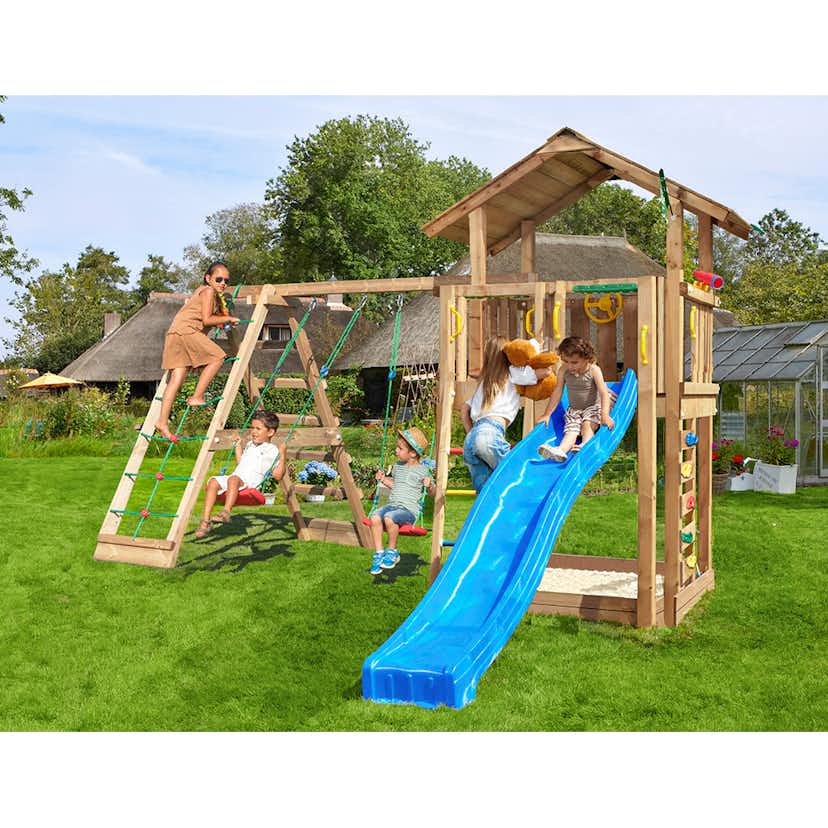 Lektorn Jungle Gym Chalet 2.1 Climb Modul Blå Rutschkana