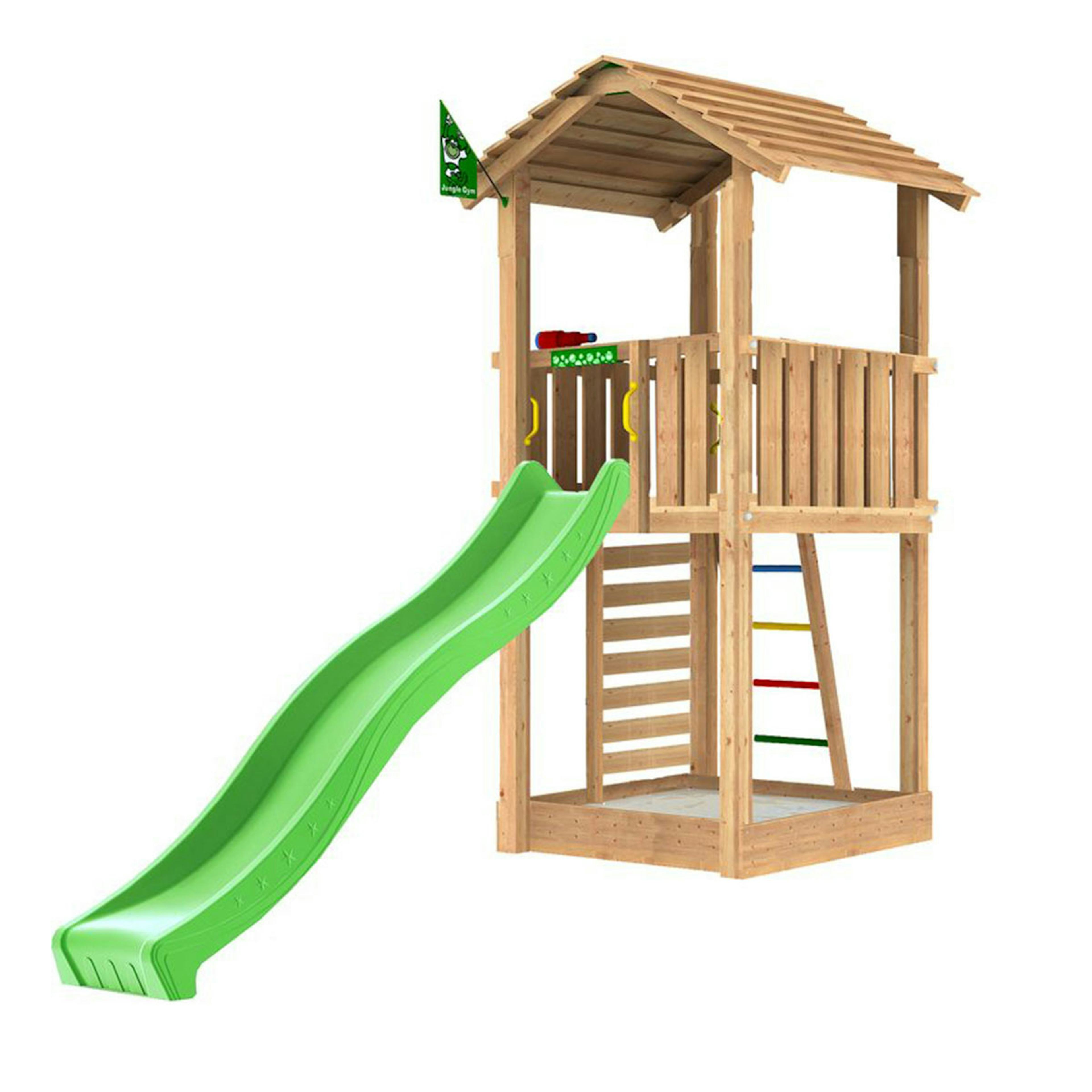 Lektorn Jungle Gym Cottage 2.1 Grön Rutschkana