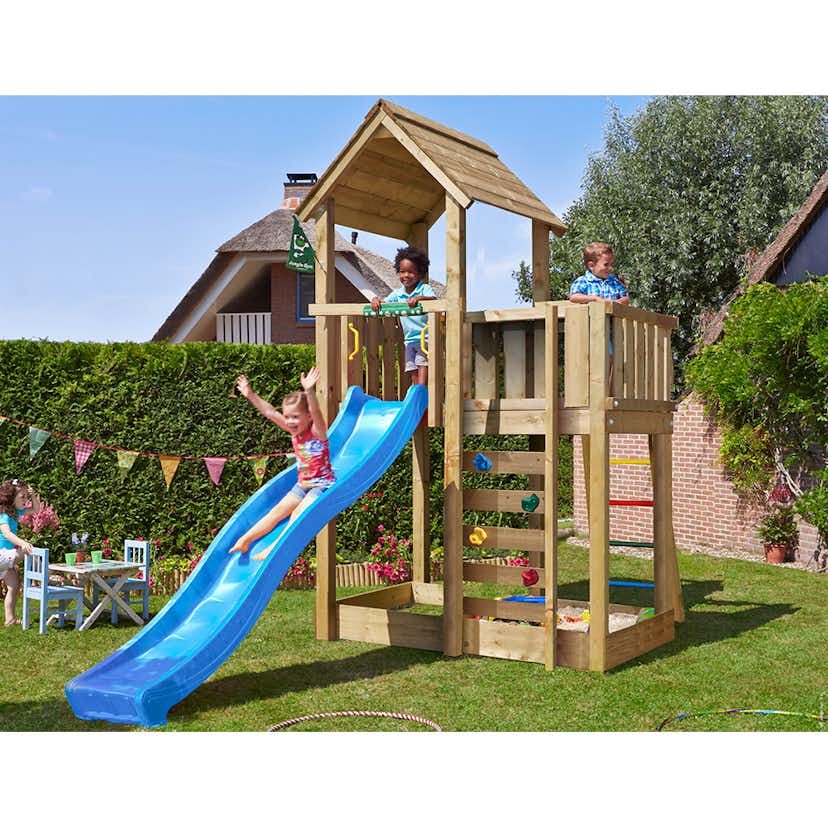 Lektorn Jungle Gym Mansion 2.1 Blå Rutschkana & Sand