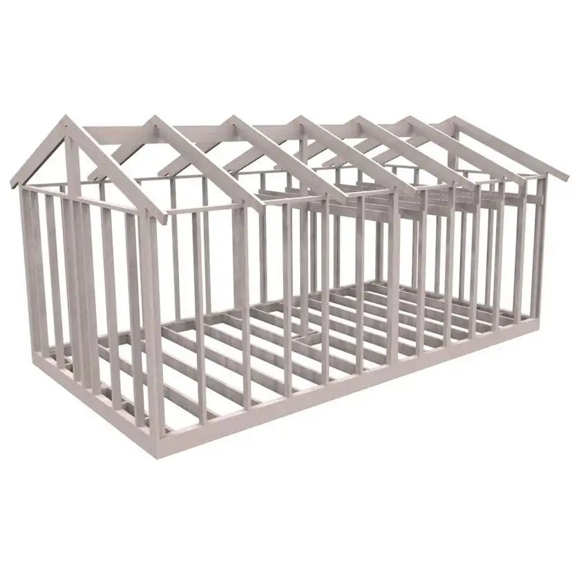 Attefallsstomme Byggstommar 22 grader Med Loft 7200x3940 mm Lösvirke