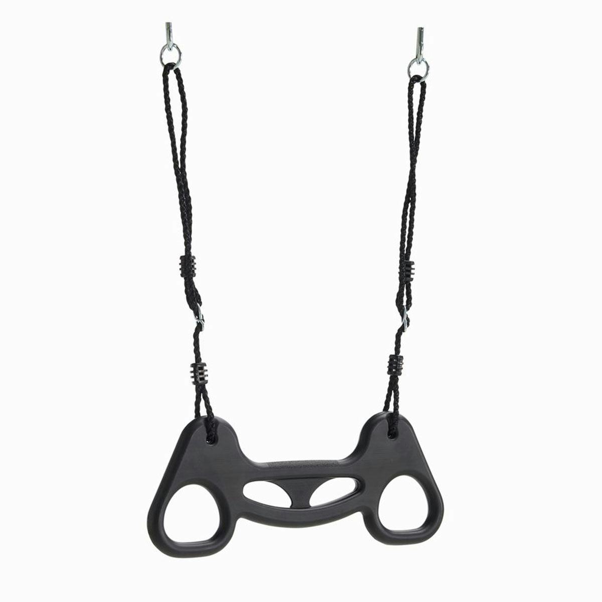 Trapetsgunga Nordic Play Plast med Rep Svart