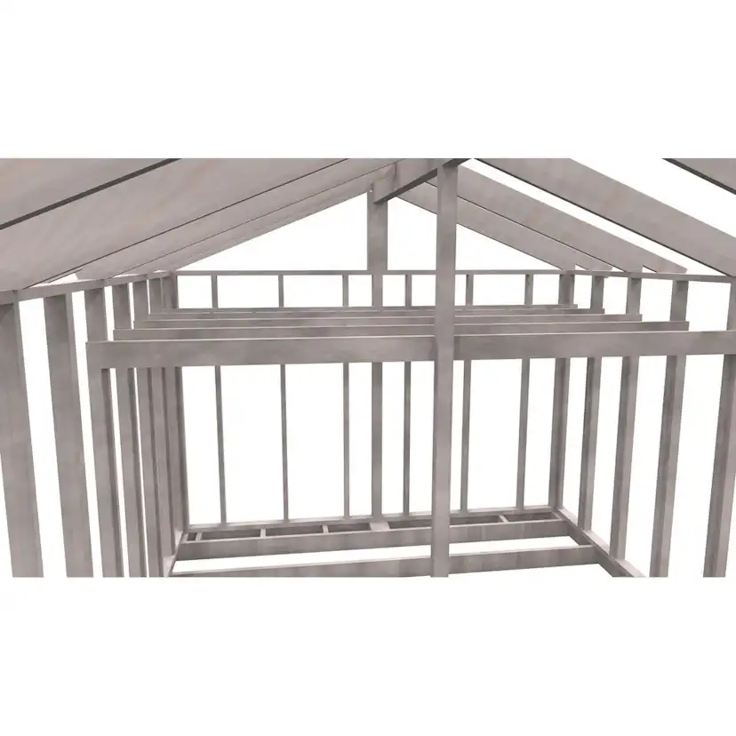 Attefallsstomme Byggstommar 22 grader Med Loft 6000x3940 mm Färdiga Sektioner