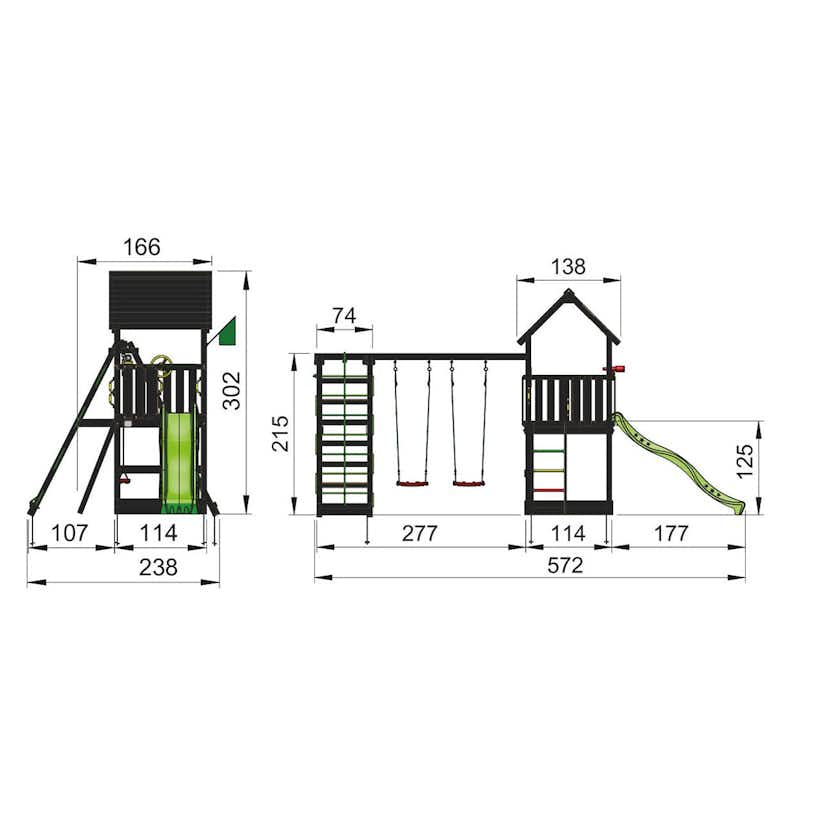 Lektorn Jungle Gym Club Komplett Inkl Climb Module Xtra