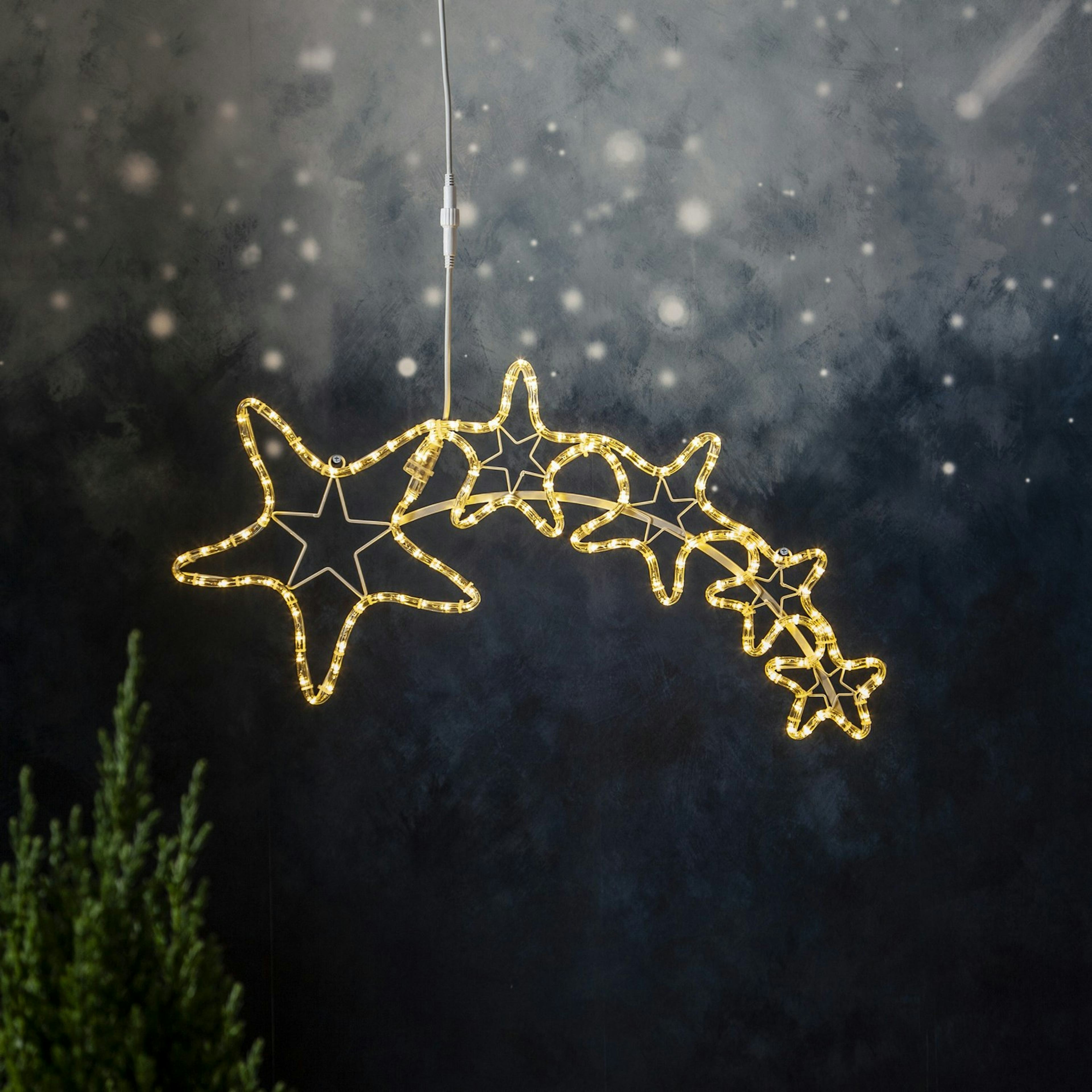 Dekorationsbelysning Star Trading Roterat Komet90 cm 230V