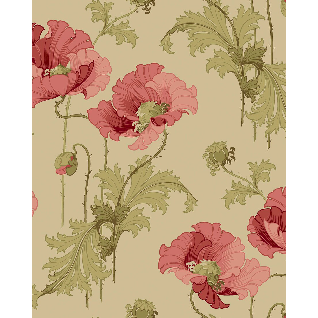 Tapet Boråstapeter Anno II Vallmo 8090