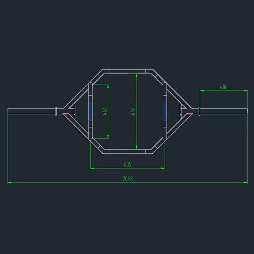 Hexbar Master Fitness Nero