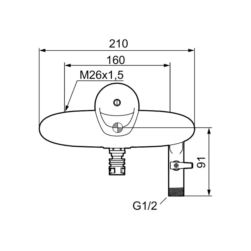 Kök/Tvättställsblandare FM Mattsson 9000E med Extra Vattenuttag