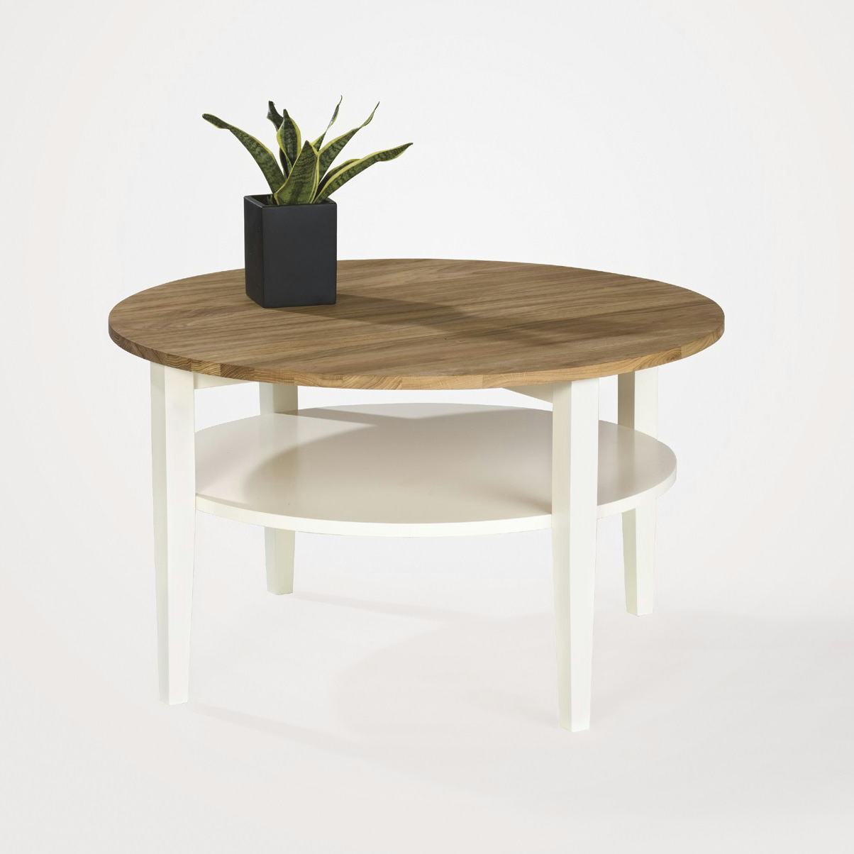 Soffbord Stenexpo Montana Runt Vardagsrumsbord i Ek Ø80cm