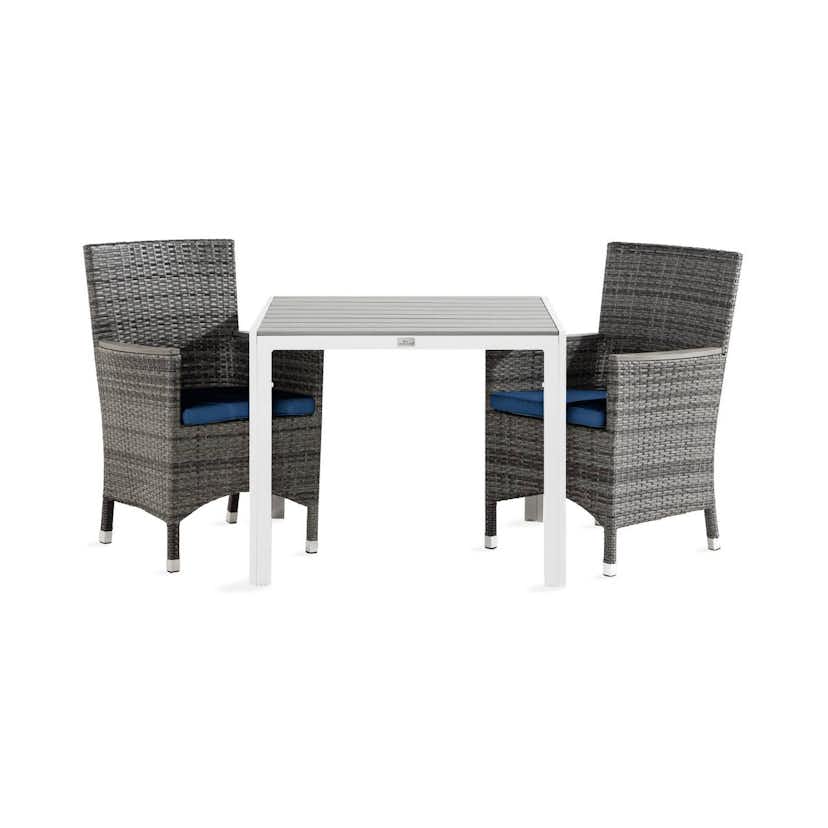 Matgrupp Comfort Garden Tunis Matgrupp Utomhus 90x90 med 2 Thor Lyx Fåtölj m Armledare m Dyna