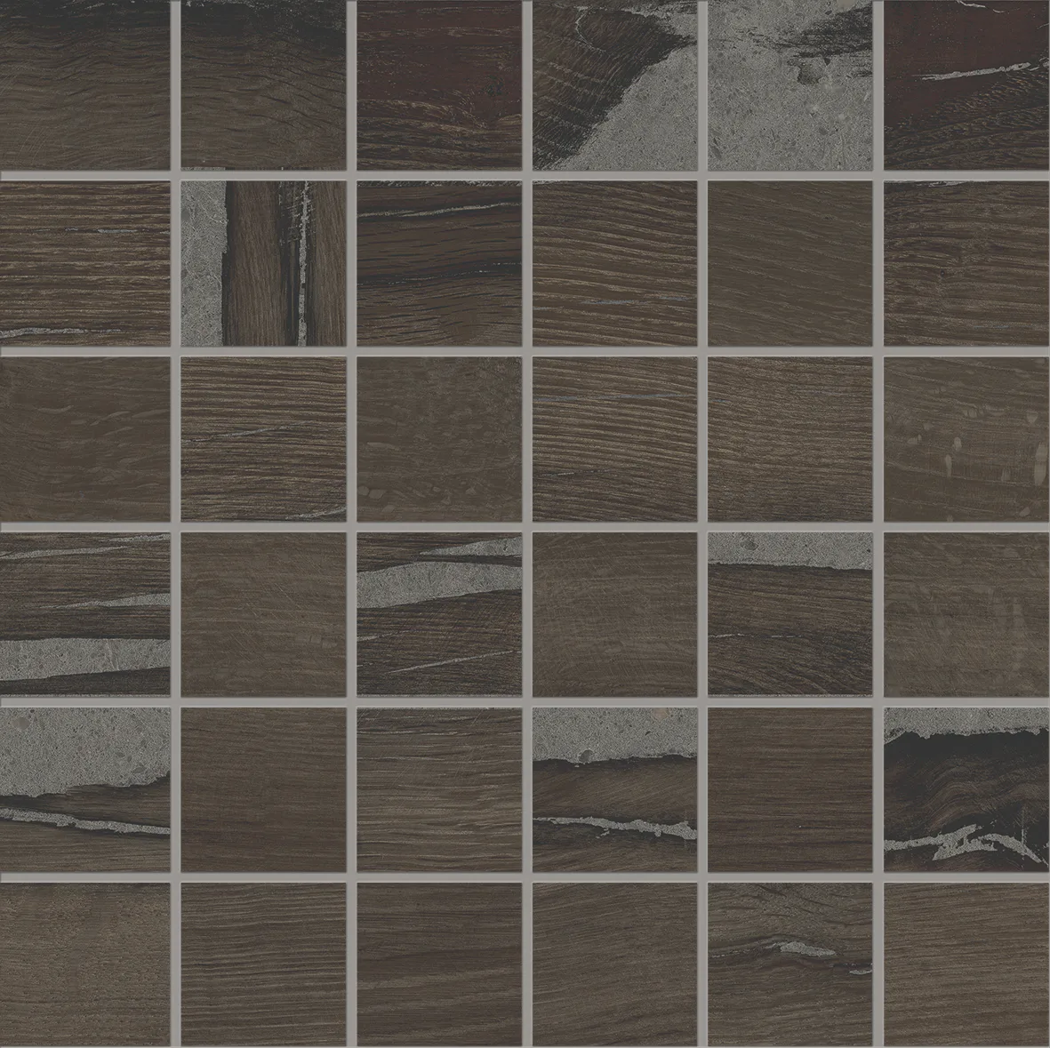 Mosaik Lhådös Trentino Bruciato mosaik 5x5 cm