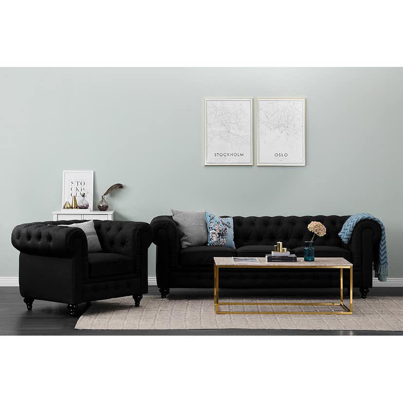 3-sitssoffa Scandinavian Choice Chesterfield Neo