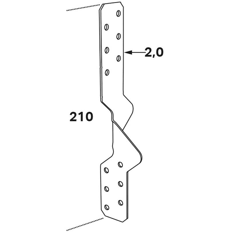 Takåsfäste FAST RRFU 210x2,0 mm