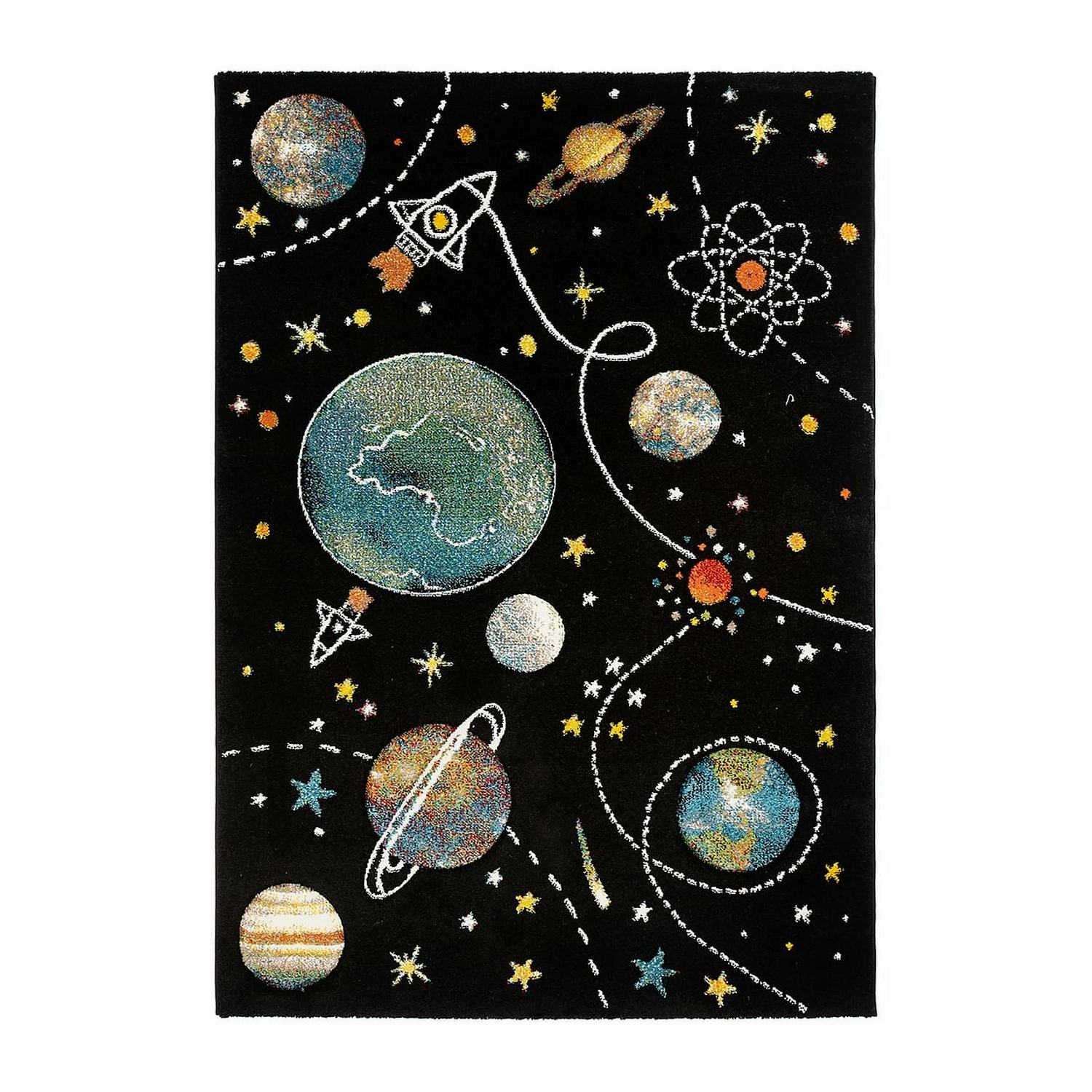 Barnmatta KM Carpets Atlas Space Svart