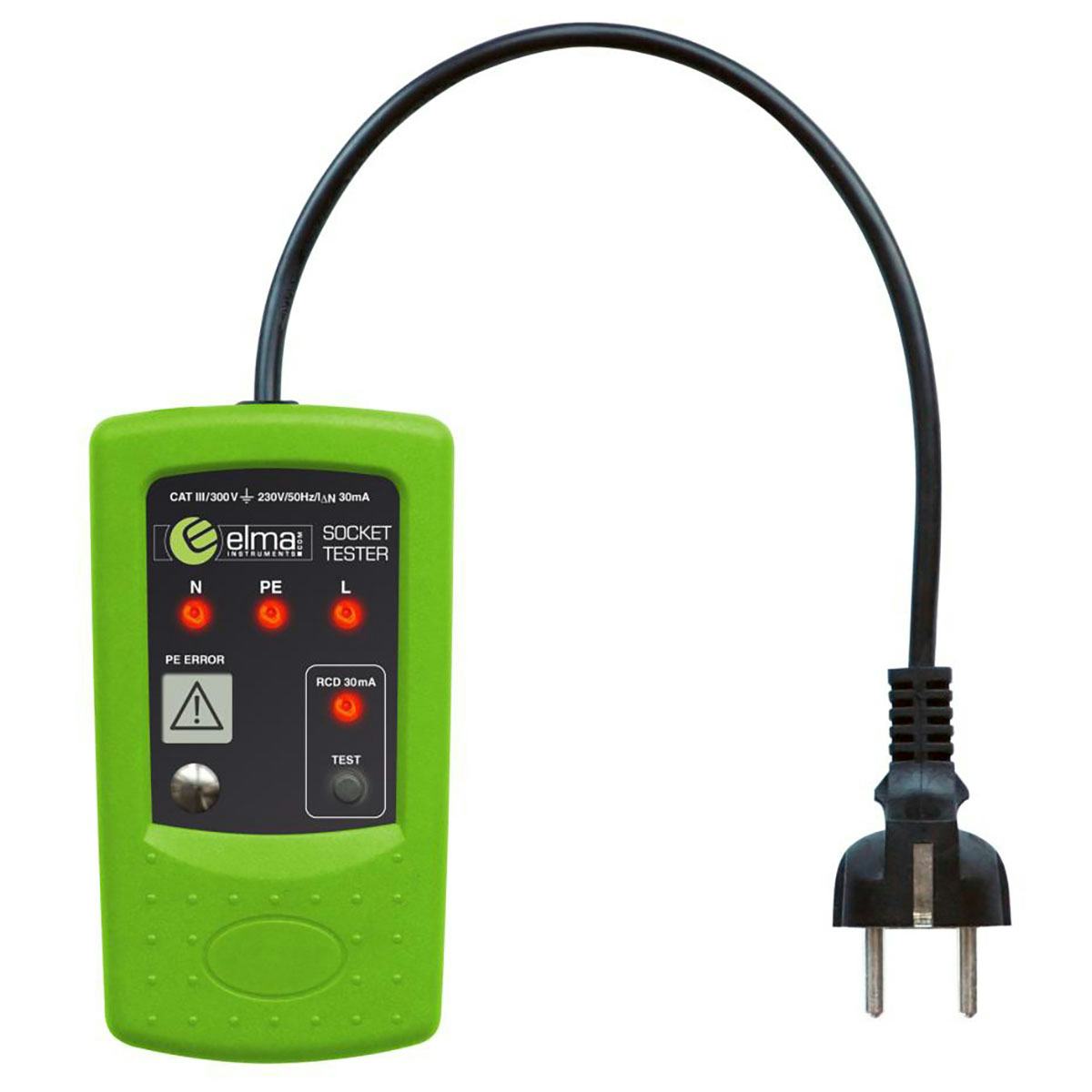 Vägguttagsprovare Elma Instruments 8410 Schuko