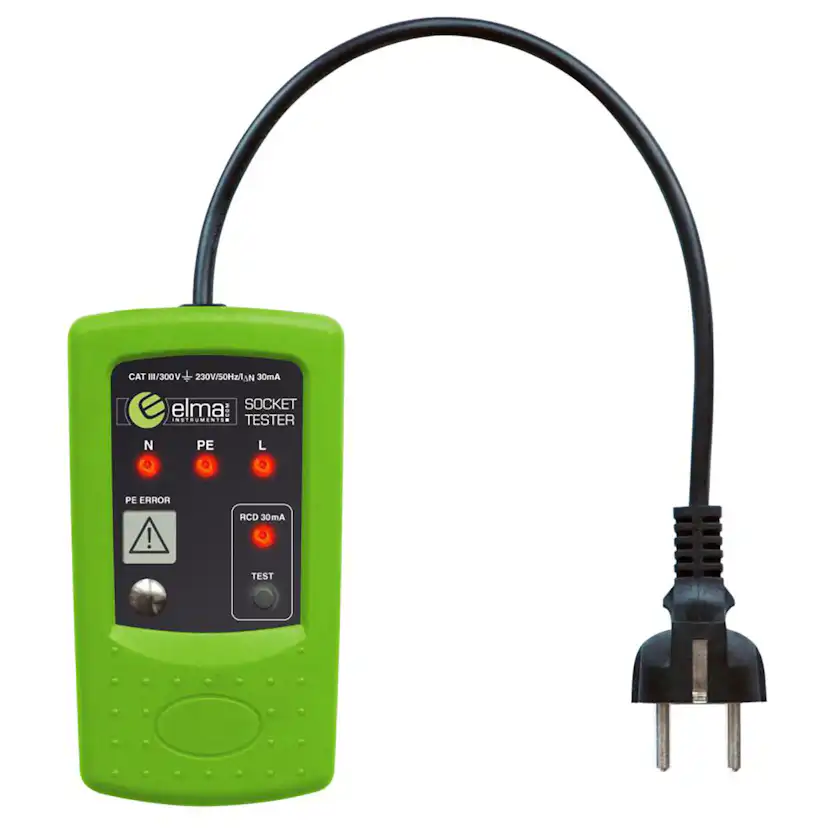 Vägguttagsprovare Elma Instruments 8410 Schuko