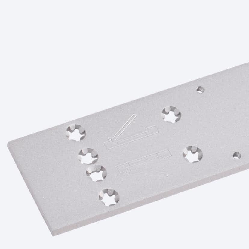 Monteringsplatta DormaKaba 8380 Silver F TS83