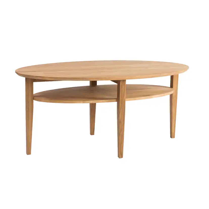 Soffbord Stenexpo Ohio Ovalt Vardagsrumsbord i Massiv Ek