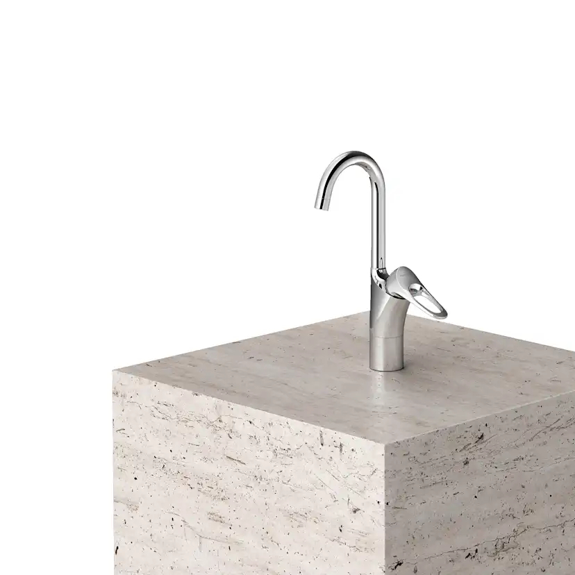 Tvättställsblandare FM Mattsson 9000XE Krom för Tvättrännor