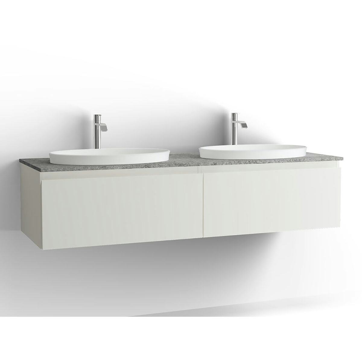 Tvättställsskåp Vedum Flow 1500 Dubbel med 2 Lådor