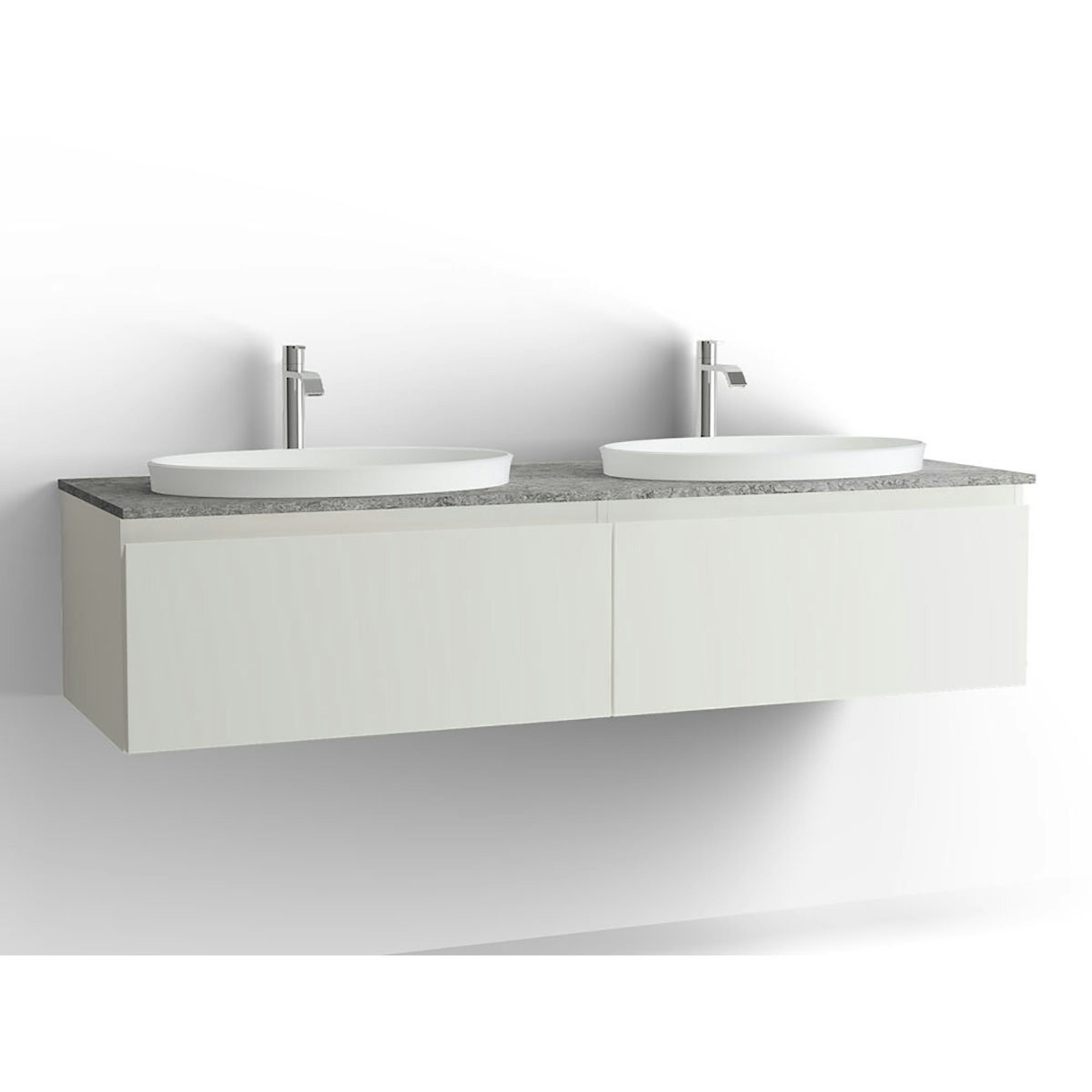 Tvättställsskåp Vedum Flow 1500 Dubbel med 2 Lådor