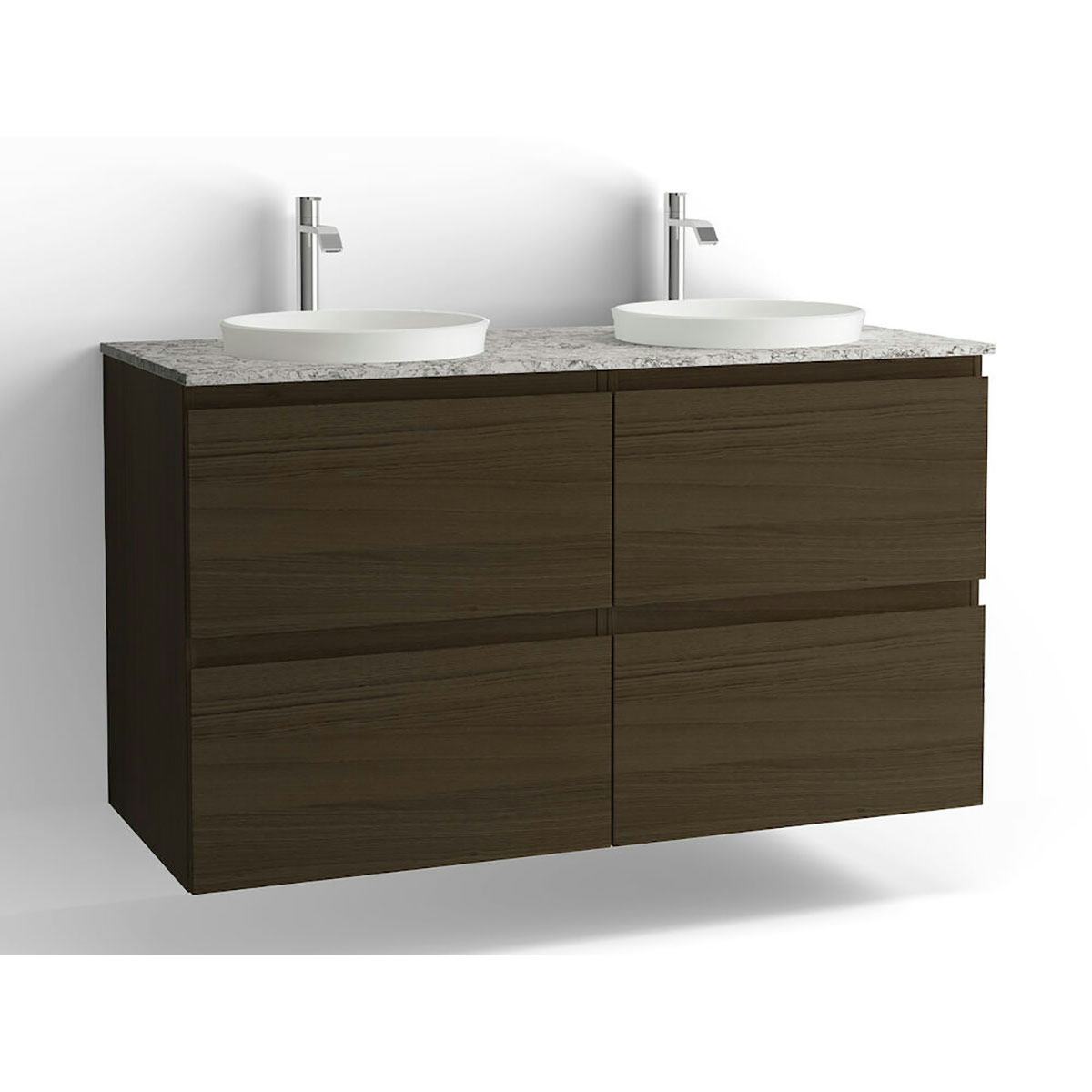 Tvättställsskåp Vedum Flow 1200 Dubbel med 4 Lådor