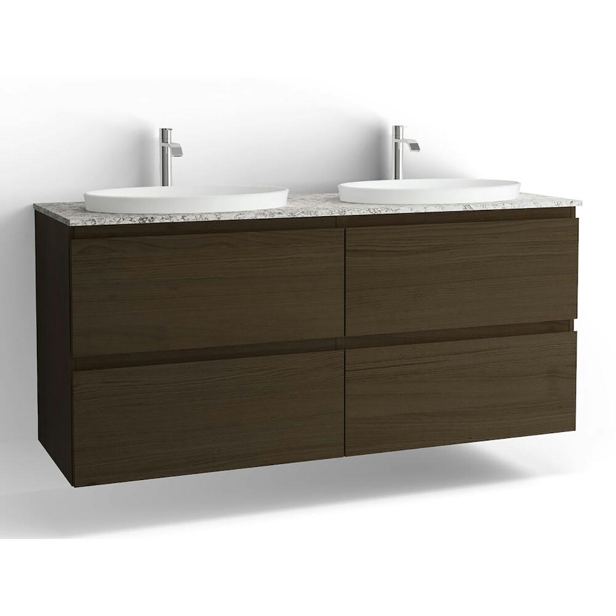 Tvättställsskåp Vedum Flow 1500 Dubbel med 4 Lådor