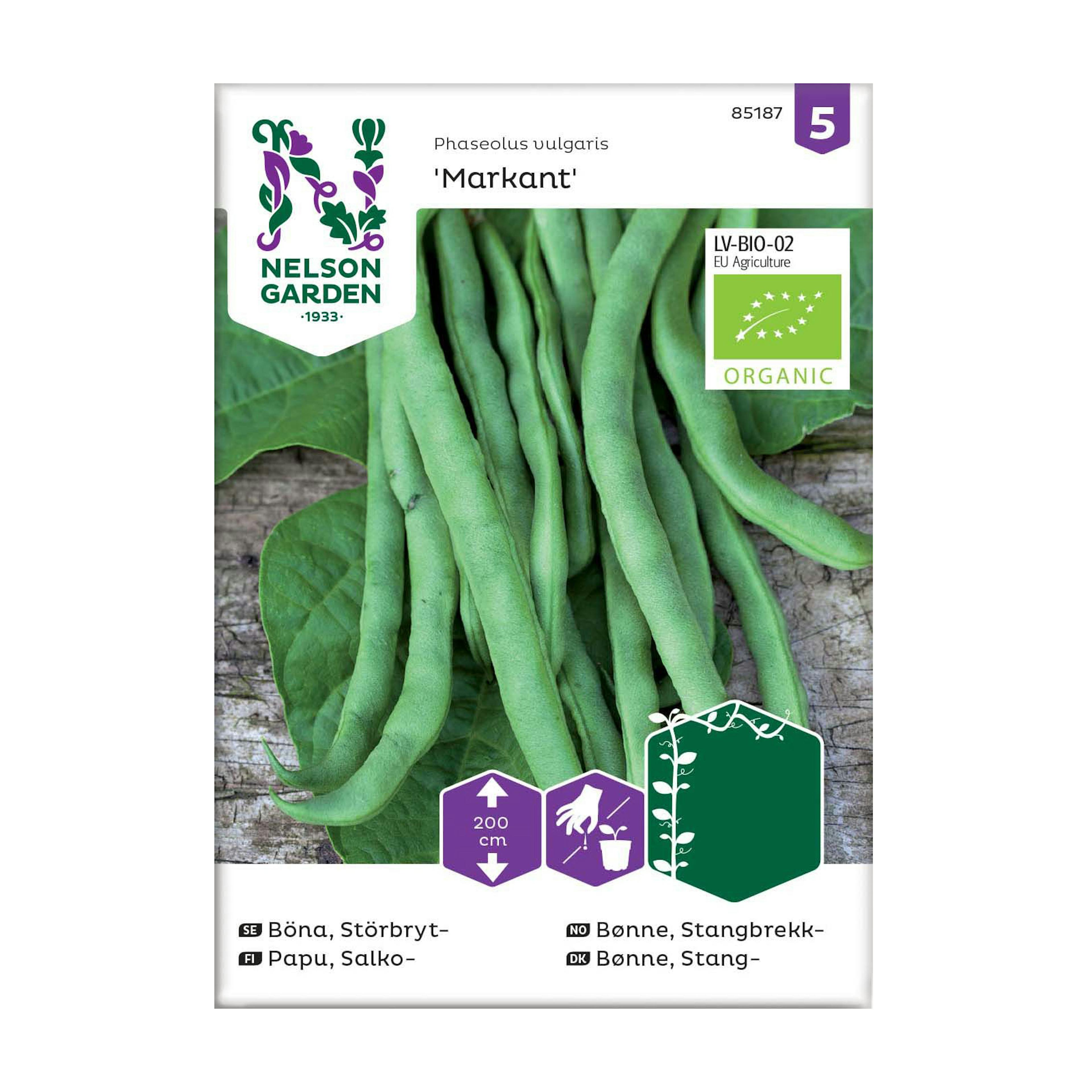 Frö Störbrytböna Nelson Garden Markant Organic