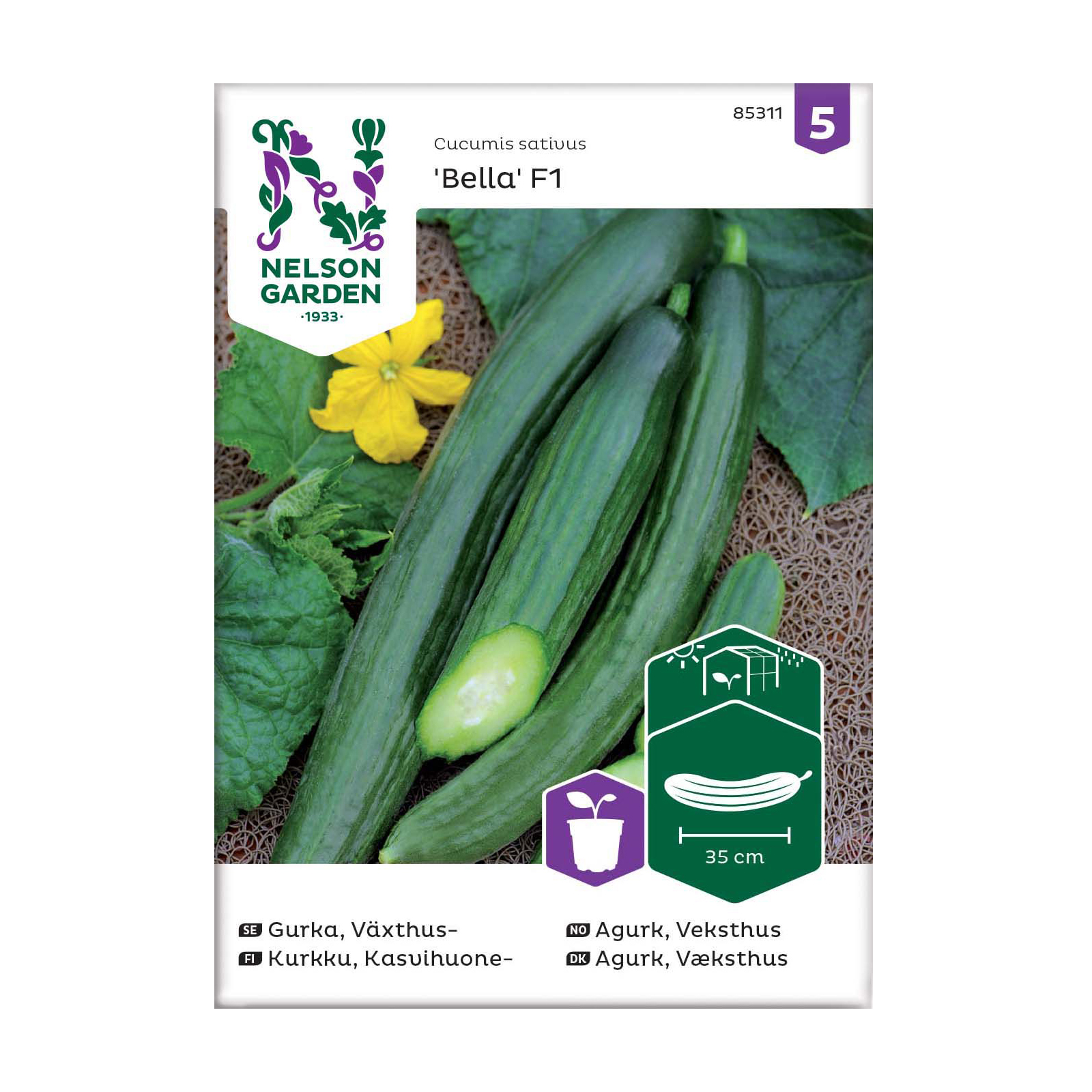 Frö Växthusgurka Nelson Garden Bella F