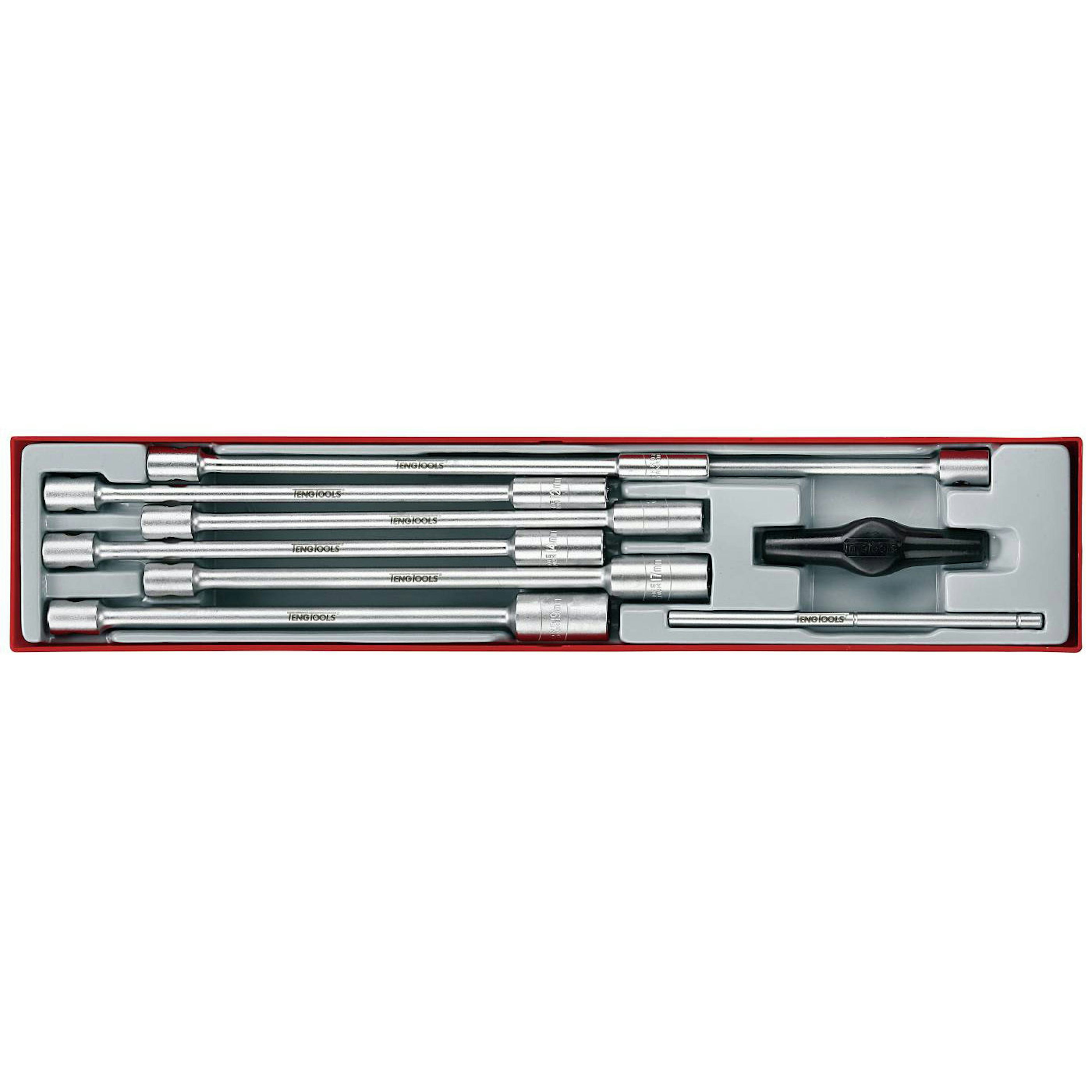 Hylssats 9 delars med 3/8 fäste och T-handtag Teng Tools TTXTB09