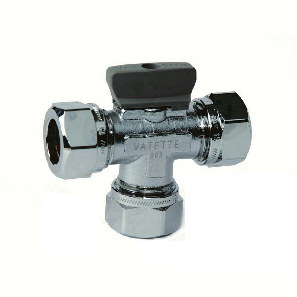 Kulventil Vatette 11150 T-Rör med Vred