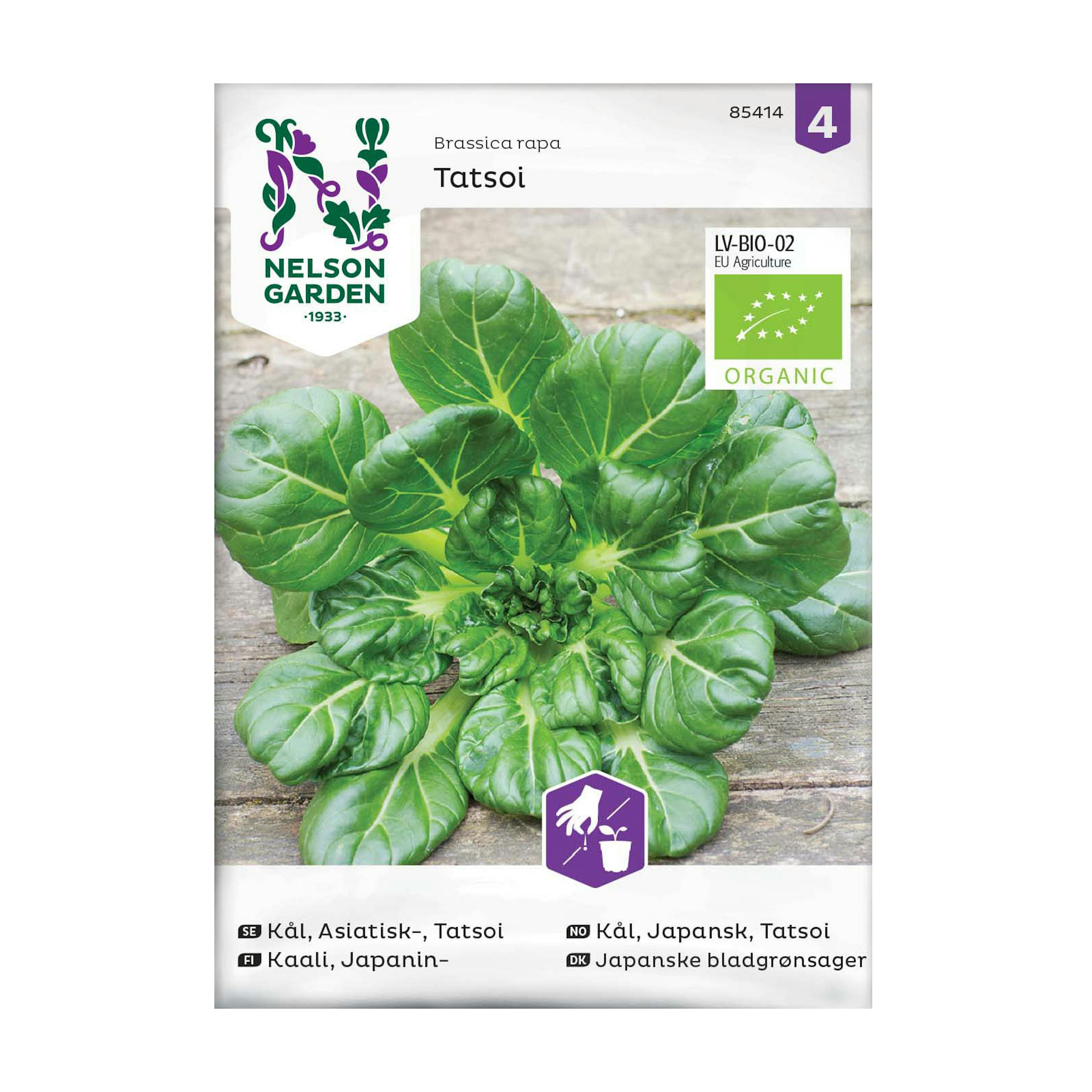 Frö Asiatisk Kål Nelson Garden Tatsoi Organic