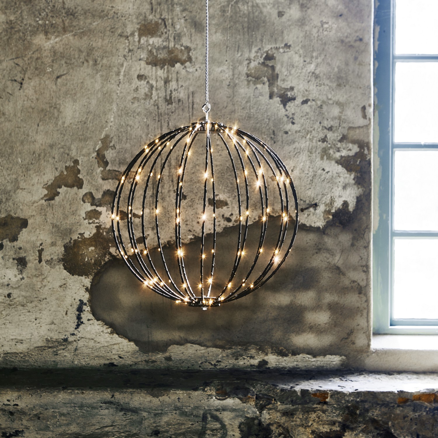 Hängande Dekoration Star Trading Klot Mounty Svart