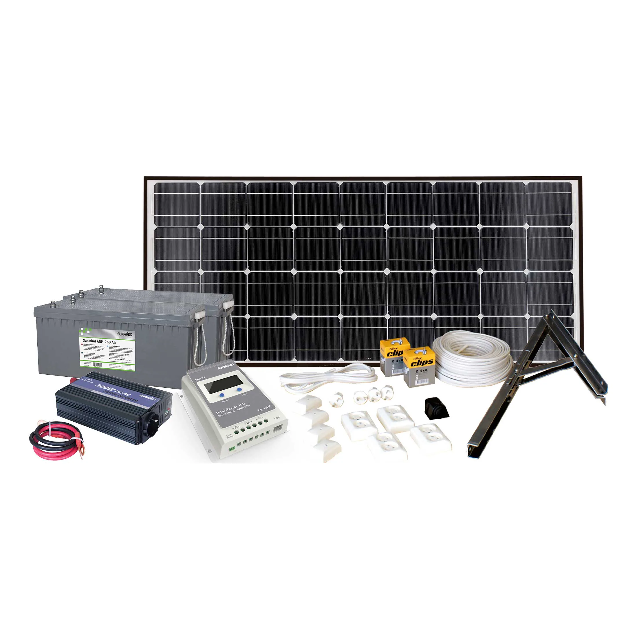 Solpanelspaket Sunwind Max Power 185W