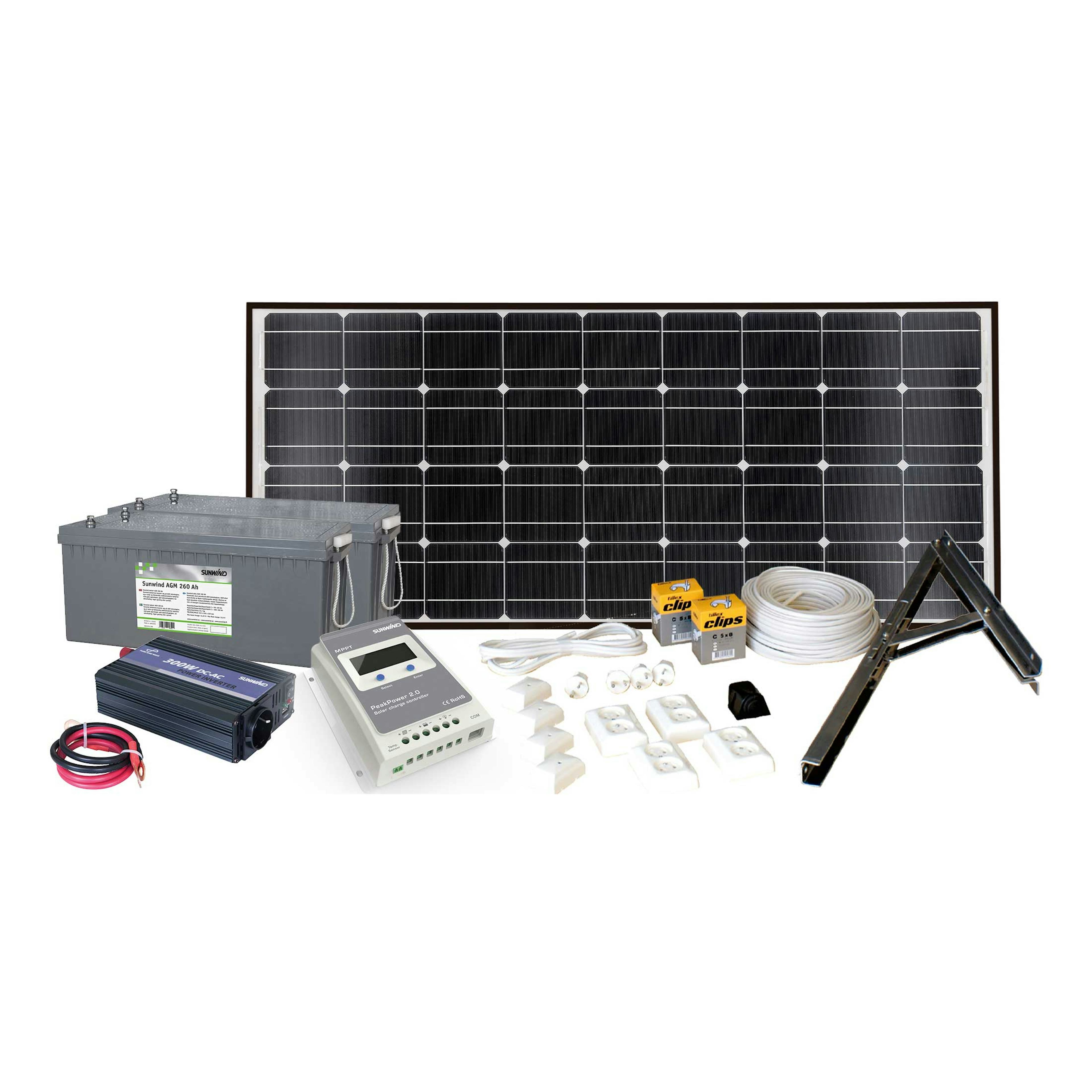 Solpanelspaket Sunwind Max Power 185W