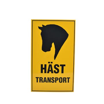 Skylt V-Plast Hästtransport 30x50 cm