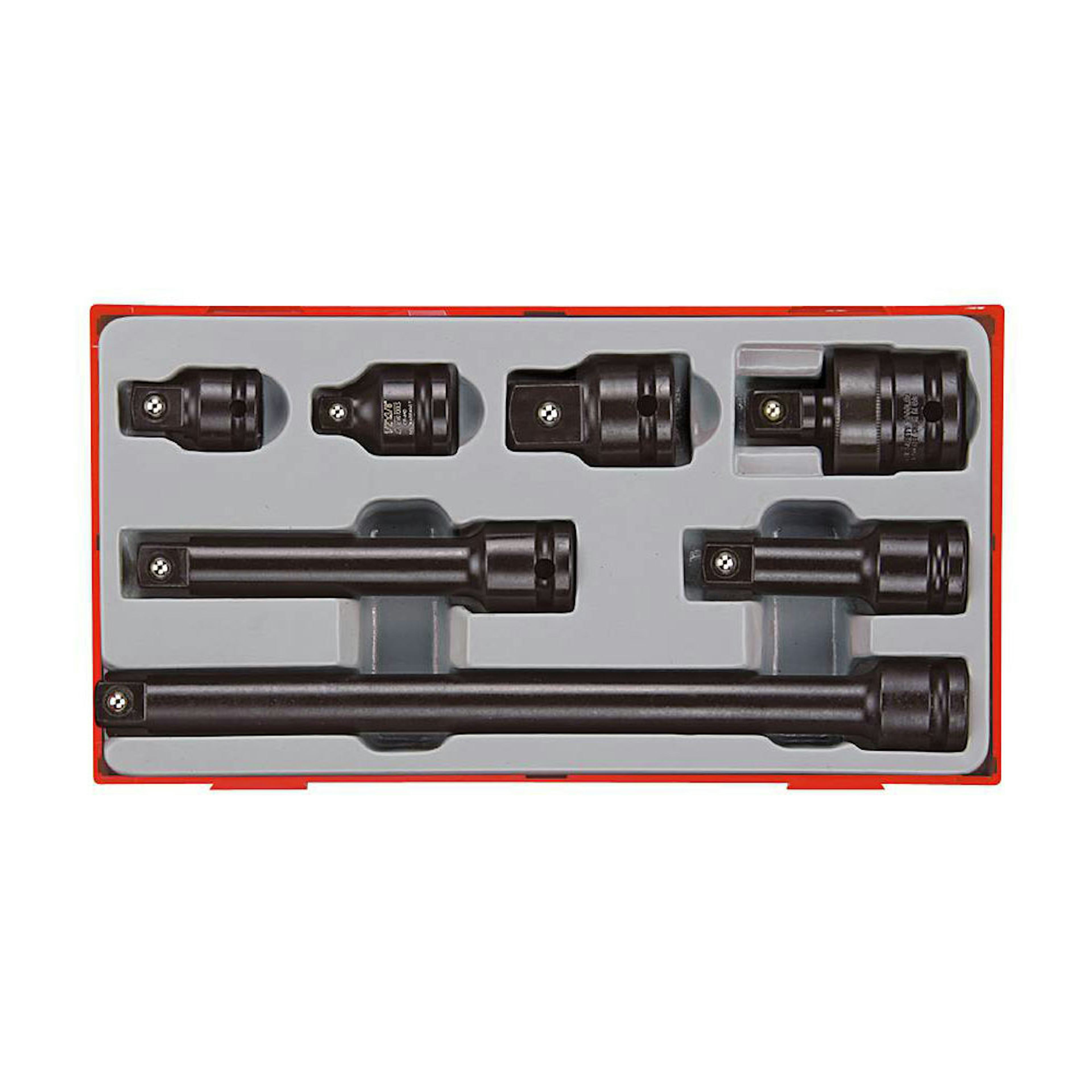 Krafthylsverktygssats 13 delar med 1/2 tum fyrkantsfäste Teng Tools TT9207A