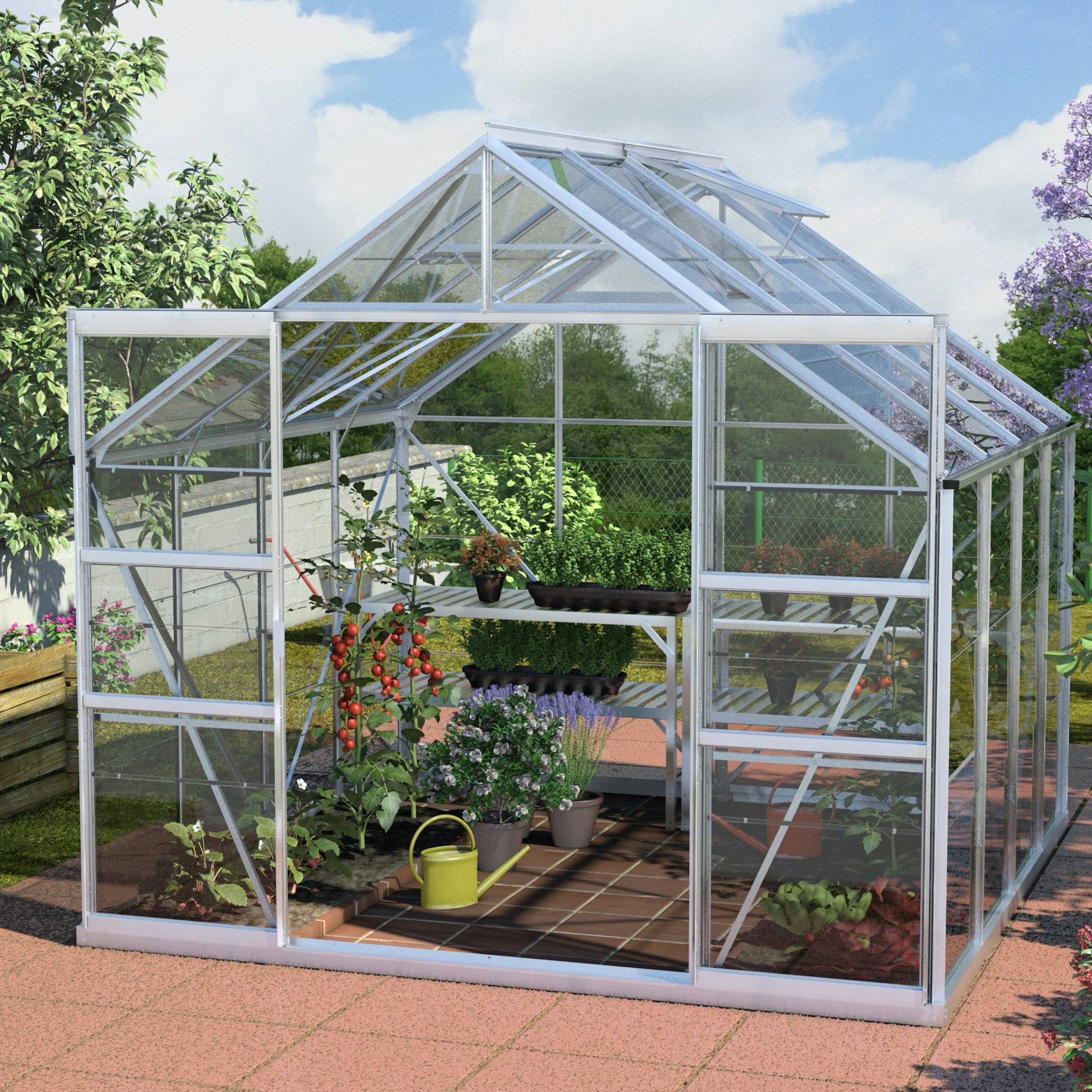 Växthus Vitavia Mars 6,7 kvm Aluminium