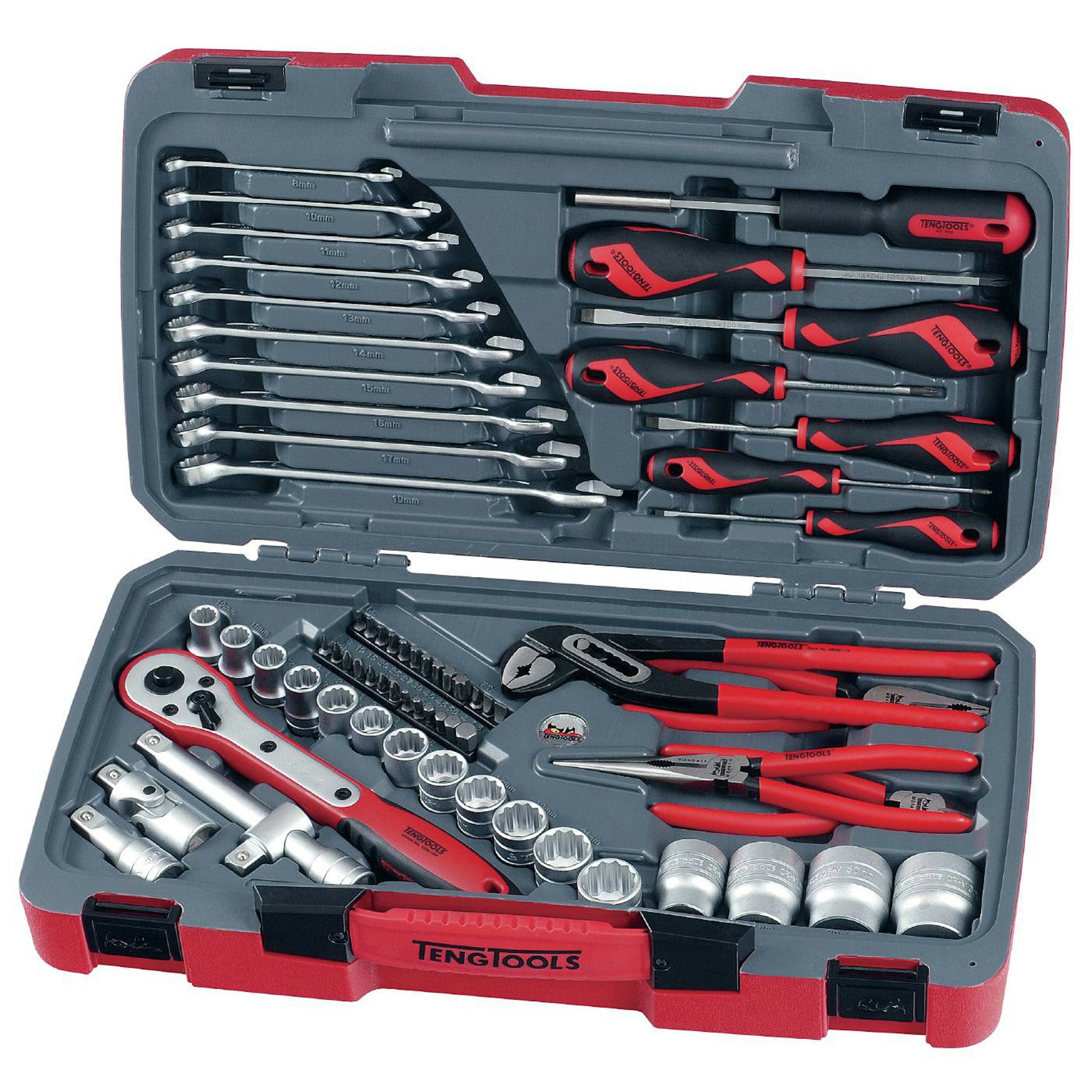 Hylsnyckelsats med 1/2 tum fyrkantsfäste Teng Tools T1268
