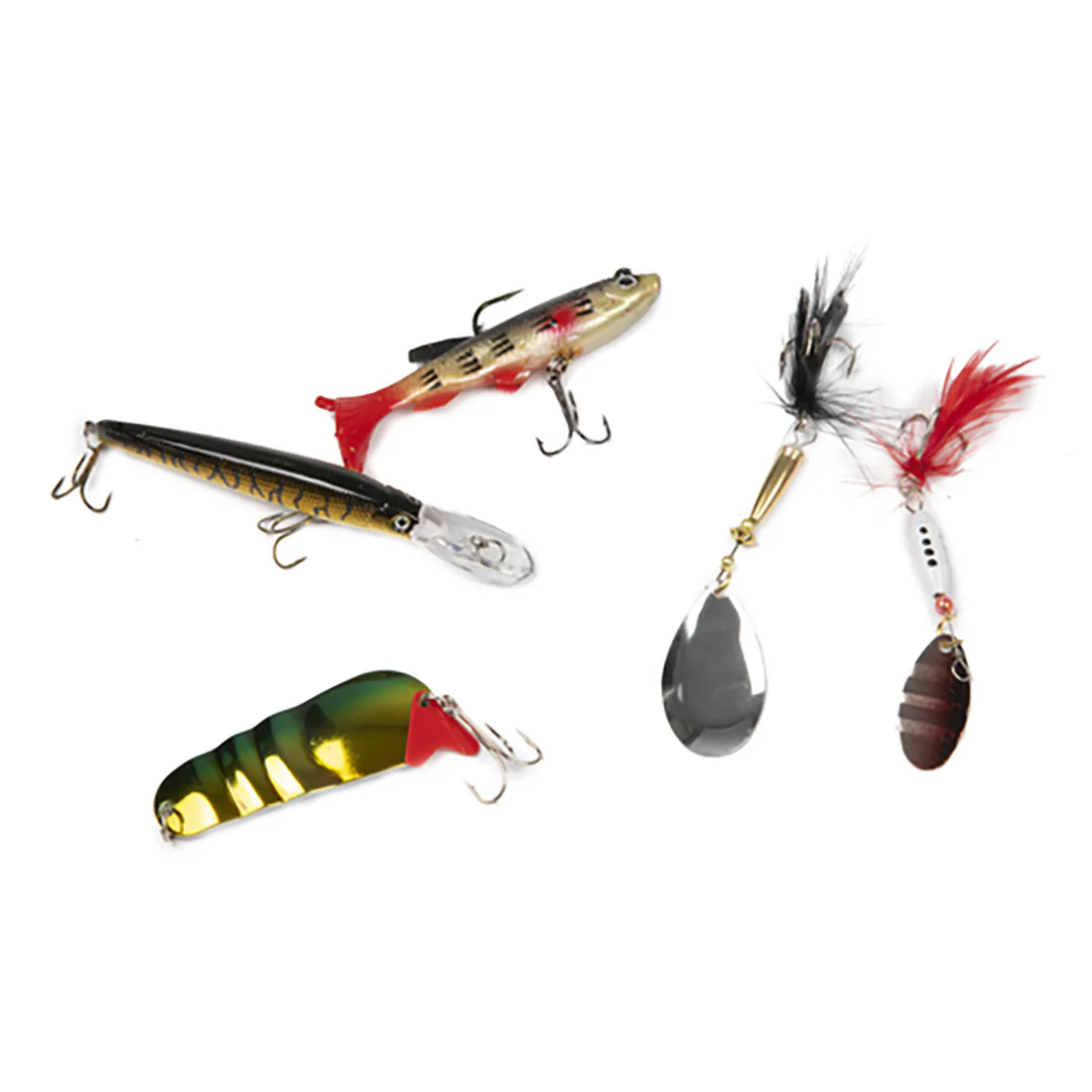 Fiskedrag Briv Solgen Sats Med Skeddrag, Spinnare & Wobbler